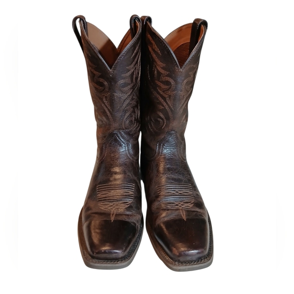Ariat Mens Brown Leather Cushion Boots  13D main image 4